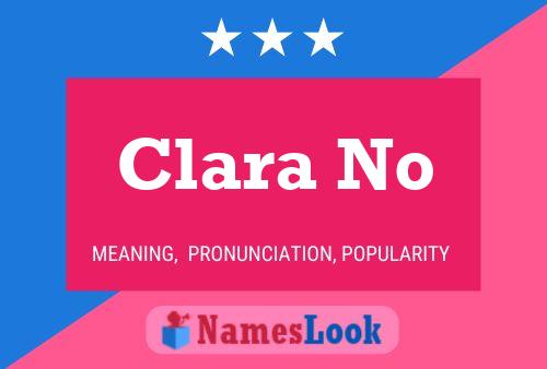 Постер имени Clara No