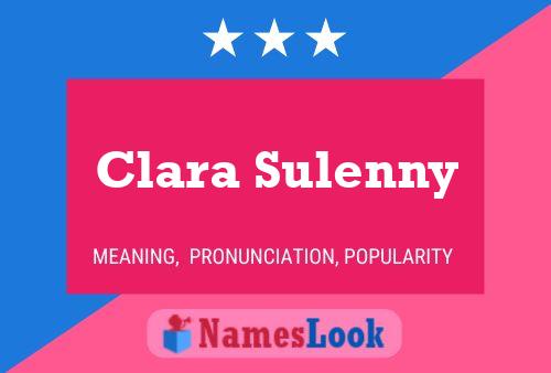 Постер имени Clara Sulenny