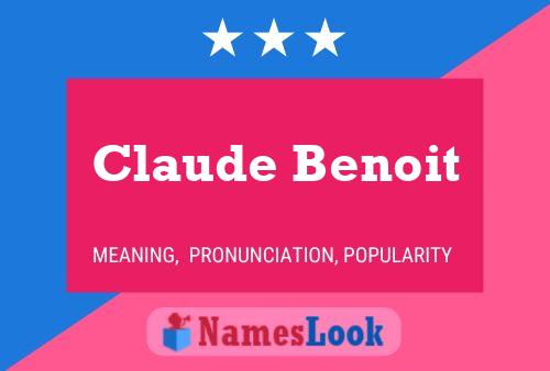 Постер имени Claude Benoit