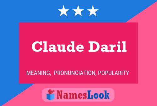 Постер имени Claude Daril