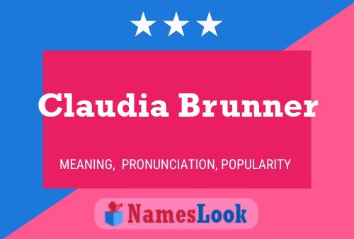 Постер имени Claudia Brunner