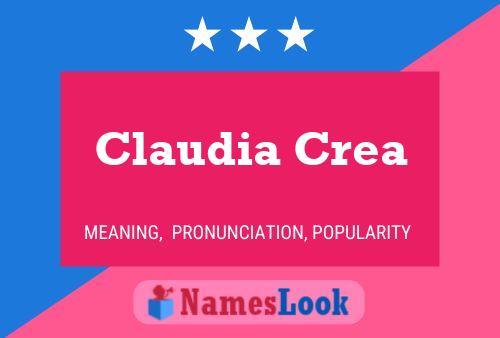 Постер имени Claudia Crea