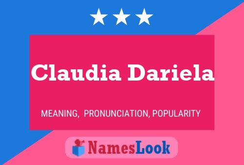 Постер имени Claudia Dariela