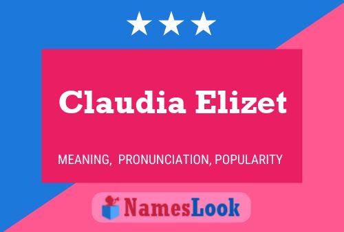 Постер имени Claudia Elizet