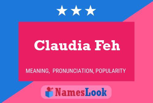 Постер имени Claudia Feh