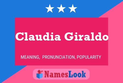 Постер имени Claudia Giraldo