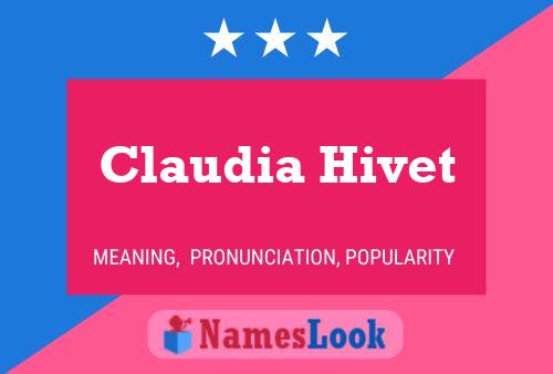 Постер имени Claudia Hivet