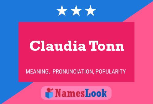 Постер имени Claudia Tonn