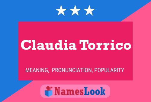 Постер имени Claudia Torrico