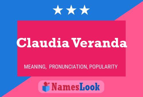 Постер имени Claudia Veranda