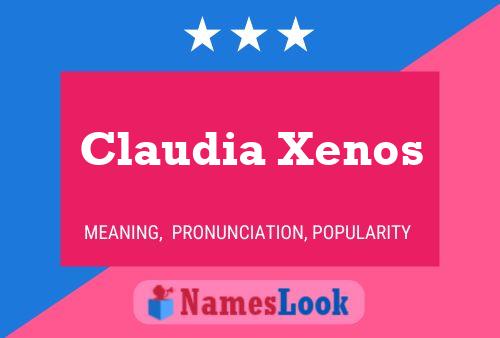 Постер имени Claudia Xenos