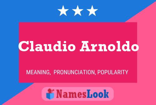 Постер имени Claudio Arnoldo