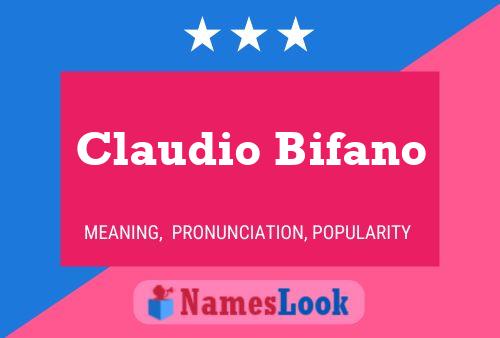 Постер имени Claudio Bifano