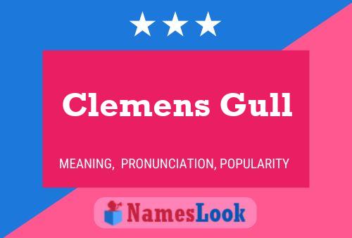 Постер имени Clemens Gull