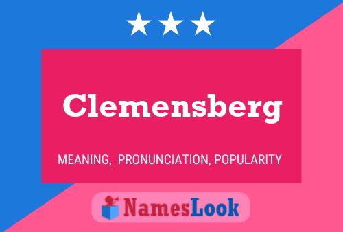 Постер имени Clemensberg