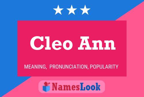 Постер имени Cleo Ann