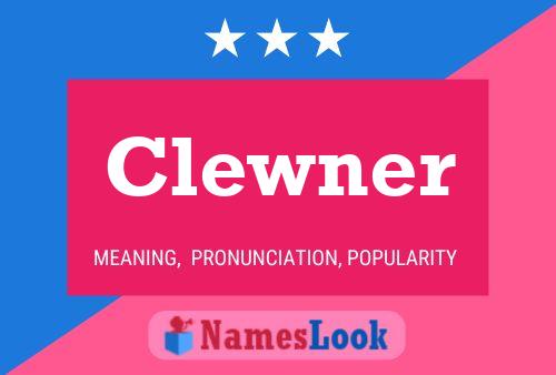 Постер имени Clewner