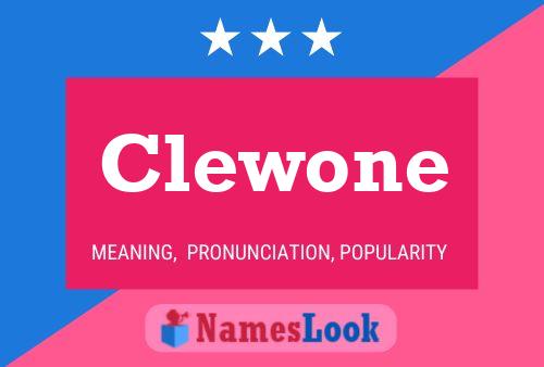 Постер имени Clewone