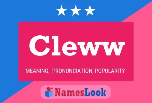 Постер имени Cleww