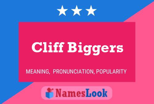 Постер имени Cliff Biggers