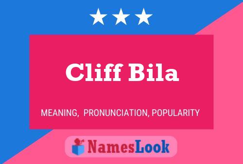 Постер имени Cliff Bila