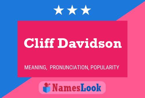 Постер имени Cliff Davidson