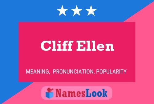 Постер имени Cliff Ellen