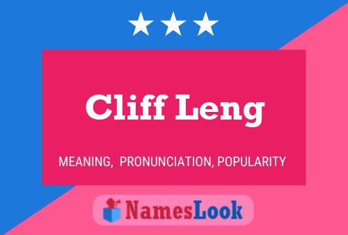 Постер имени Cliff Leng