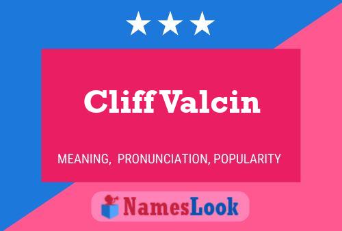 Постер имени Cliff Valcin