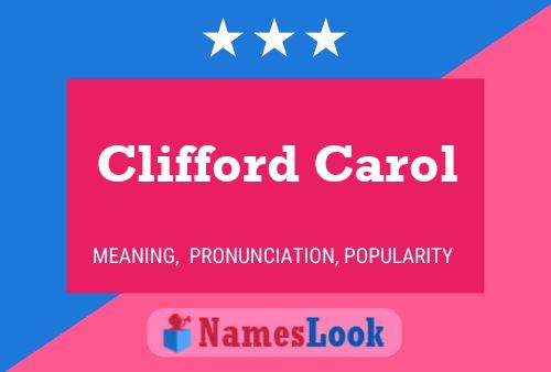 Постер имени Clifford Carol