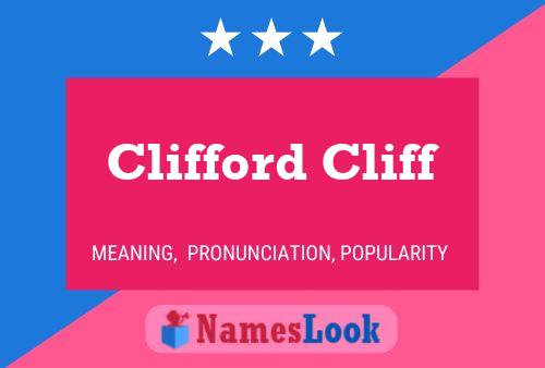 Постер имени Clifford Cliff