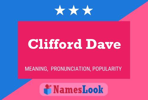 Постер имени Clifford Dave