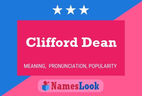 Постер имени Clifford Dean