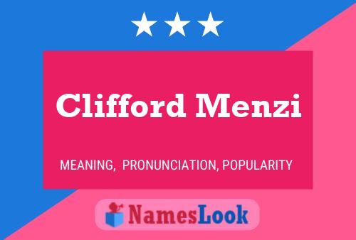 Постер имени Clifford Menzi