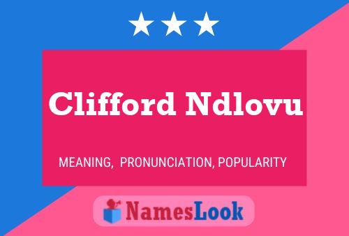 Постер имени Clifford Ndlovu