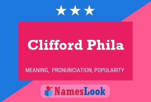 Постер имени Clifford Phila