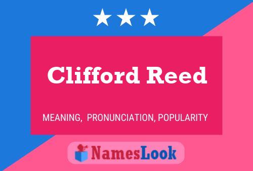 Постер имени Clifford Reed