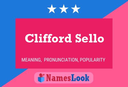 Постер имени Clifford Sello