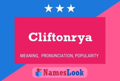 Постер имени Cliftonrya