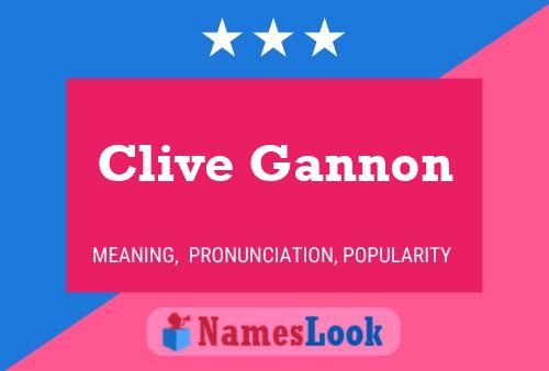 Постер имени Clive Gannon