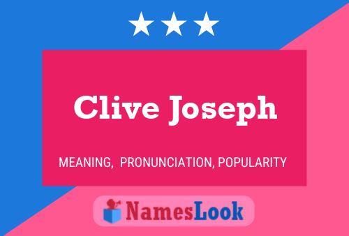 Постер имени Clive Joseph