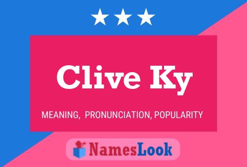 Постер имени Clive Ky