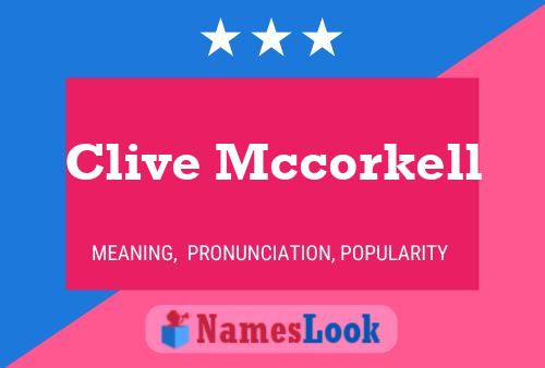 Постер имени Clive Mccorkell