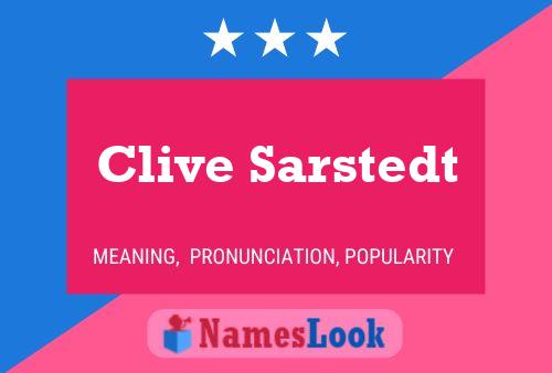 Постер имени Clive Sarstedt