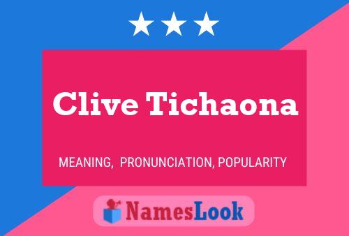 Постер имени Clive Tichaona