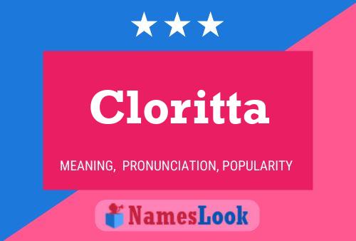 Постер имени Cloritta