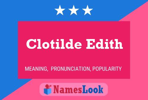 Постер имени Clotilde Edith