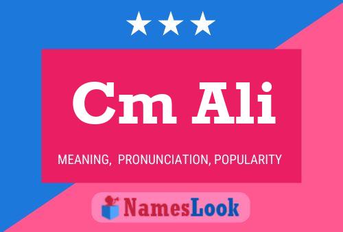 Постер имени Cm Ali