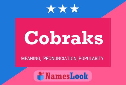 Постер имени Cobraks