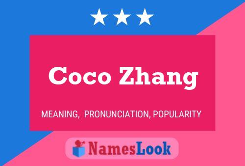 Постер имени Coco Zhang